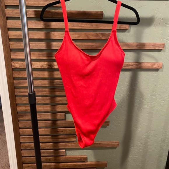 Zyia Red one piece swimsuit - Picture 2 of 8